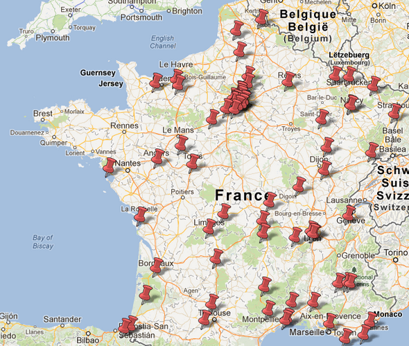 carte des urbex