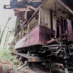 le tunnel du petit train rouge