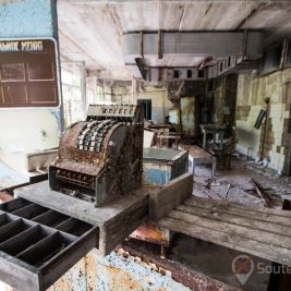 Magasins Pripyat après la catastrophe