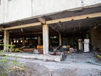 Supermarché Pripyat après la catastrophe