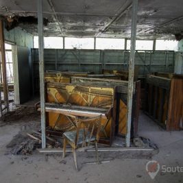 Magasins Pripyat après la catastrophe