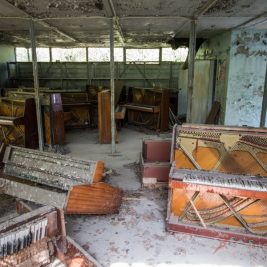 Magasins Pripyat après la catastrophe