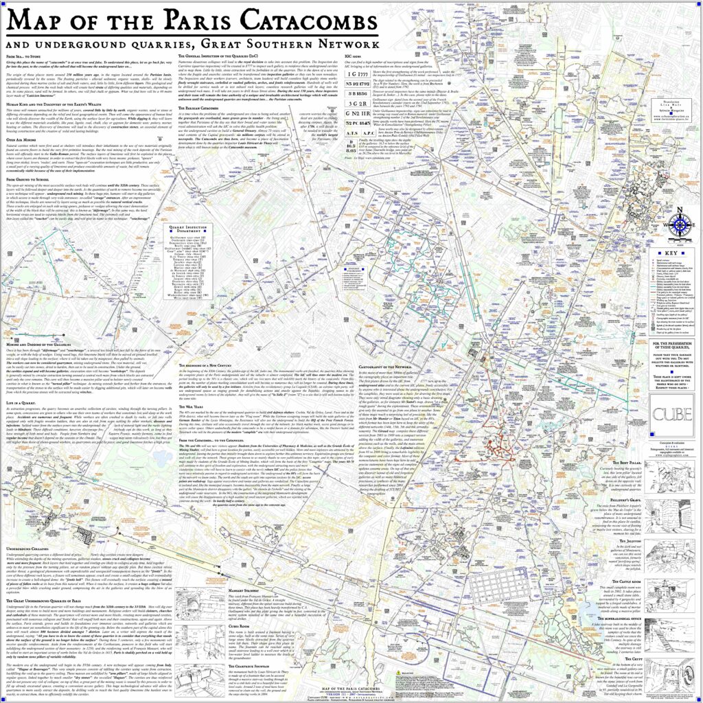 cataphilie Carte des catacombes 