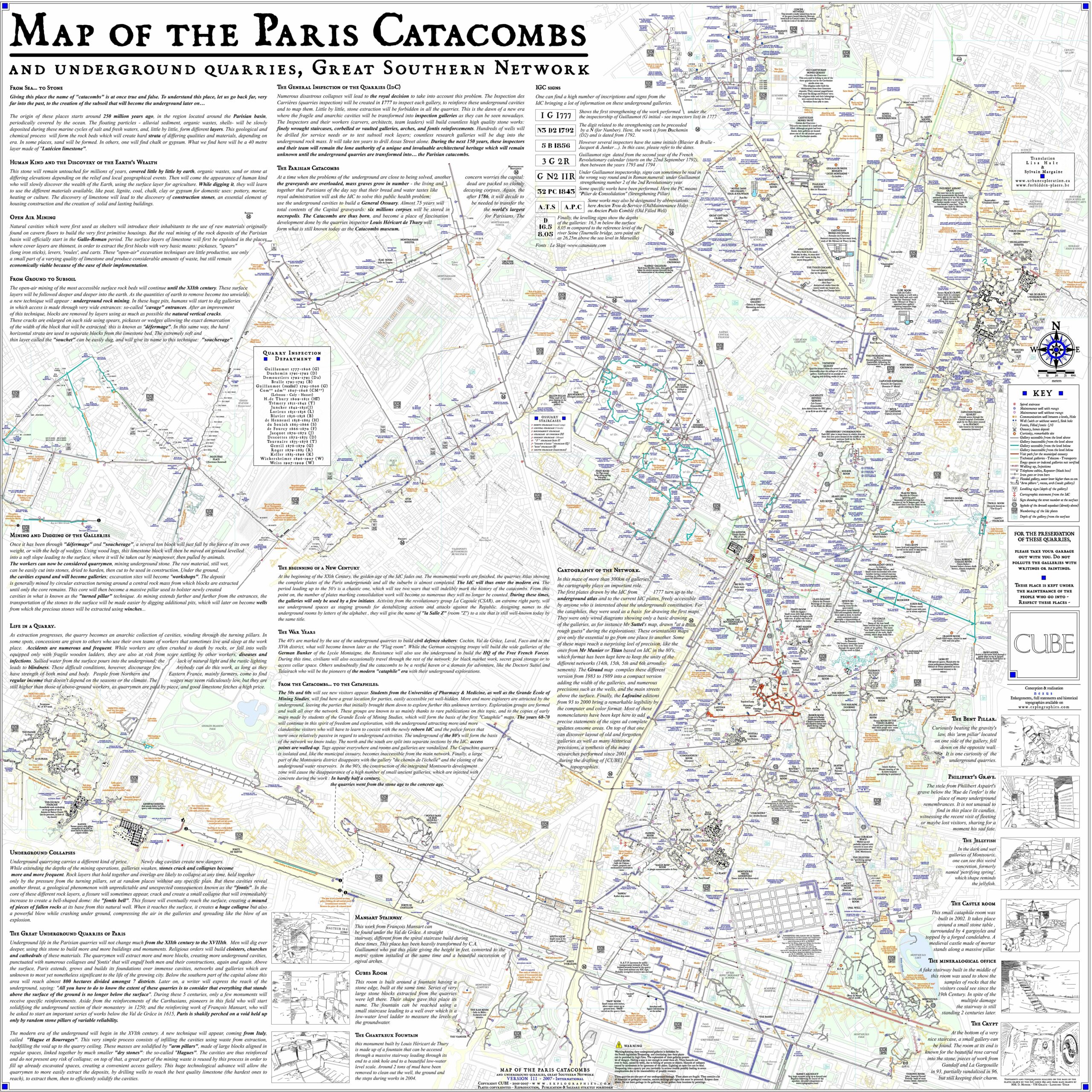 cataphilie Carte des catacombes 